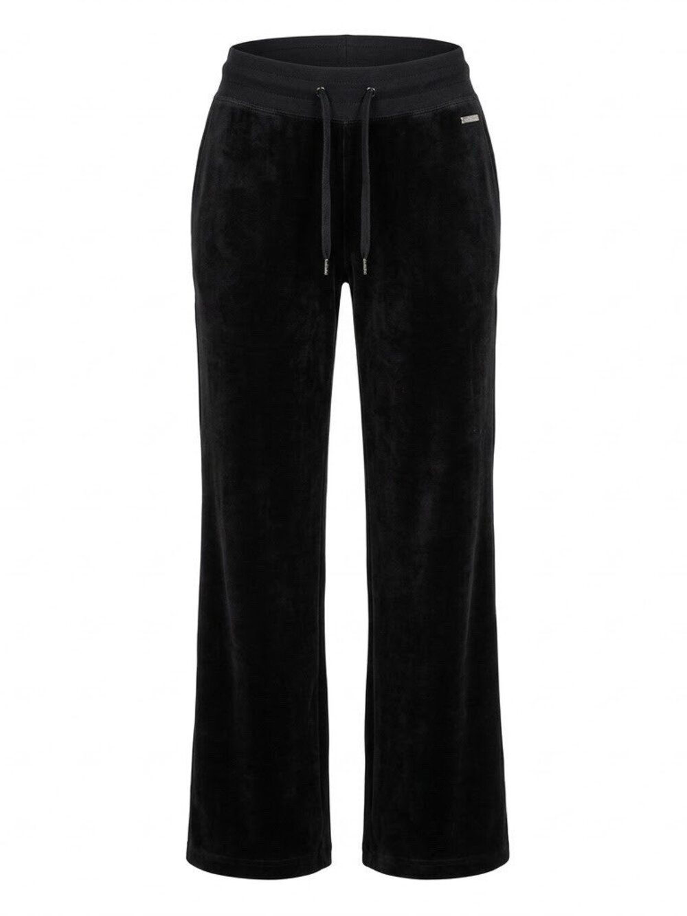 Calvin Klein Velour Sweatpants Women Size Xs Drawstring Casual Pants - BLACK